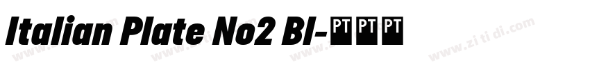 Italian Plate No2 Bl字体转换 Italian Plate No2 Bl字体转换